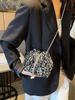 Chic Sequin Korean-Style Bucket Bag: Trendy Pleated Single Shoulder & Crossbody Evening Bag for Women 2026