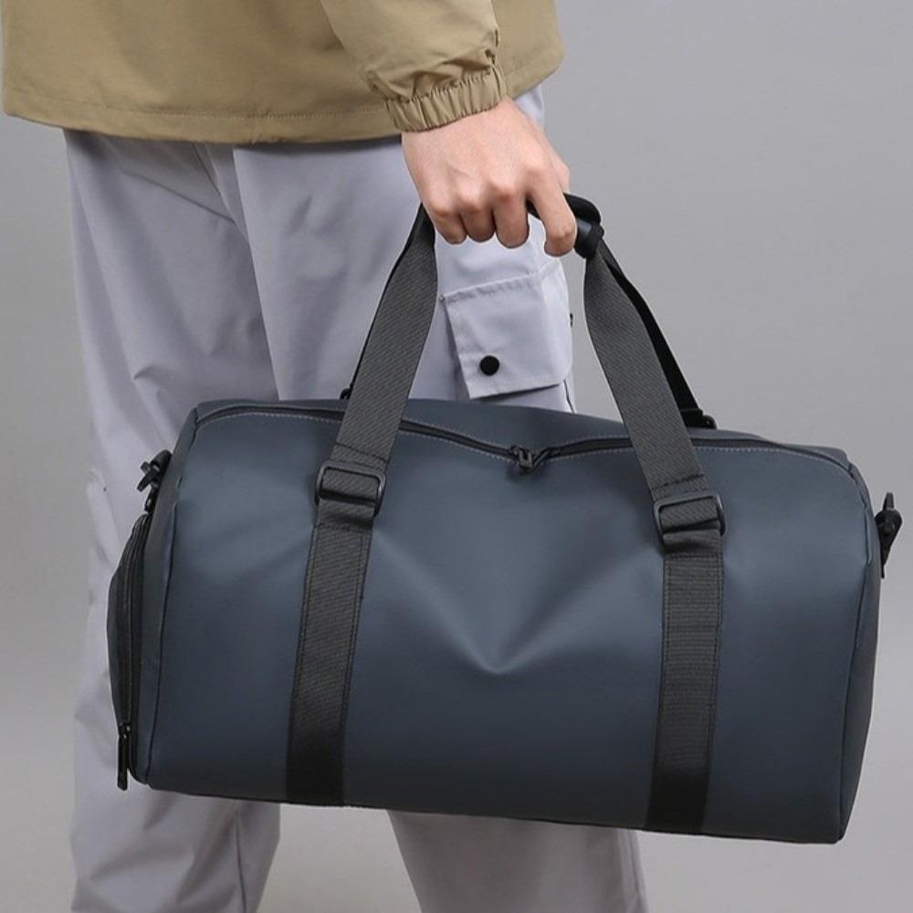 Solid Color Sports Fitness Bag Large Capacity Travel Tote Bag Portable Yoga Training Bag  Outdoor