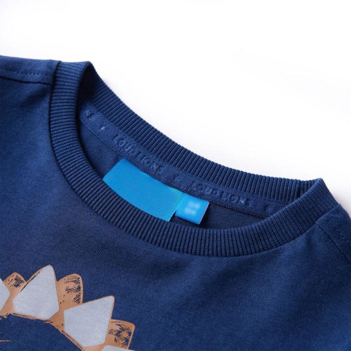 Children's Long-sleeved T-shirt with Dinosaur Print 3 Colors Available 92-104-116-128-140