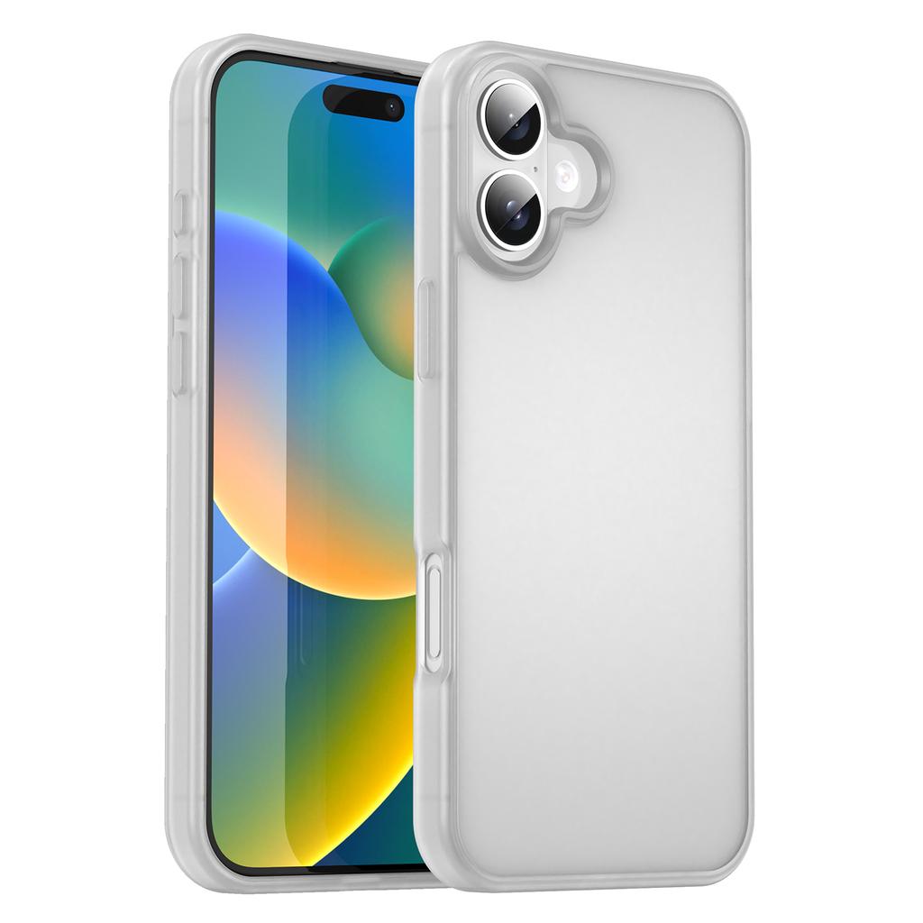 For iPhone 16 Case Skin Touch Matte Anti Drop TPU PC Phone Back Cover