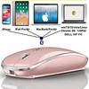 Bluetooth Mouse for iPad Pro, iPad Air, Mac, MacBook Pro, MacBook Air, MacBook, Laptop, Chromebook, Win81011, HP, Dell, and PCs (Pink)