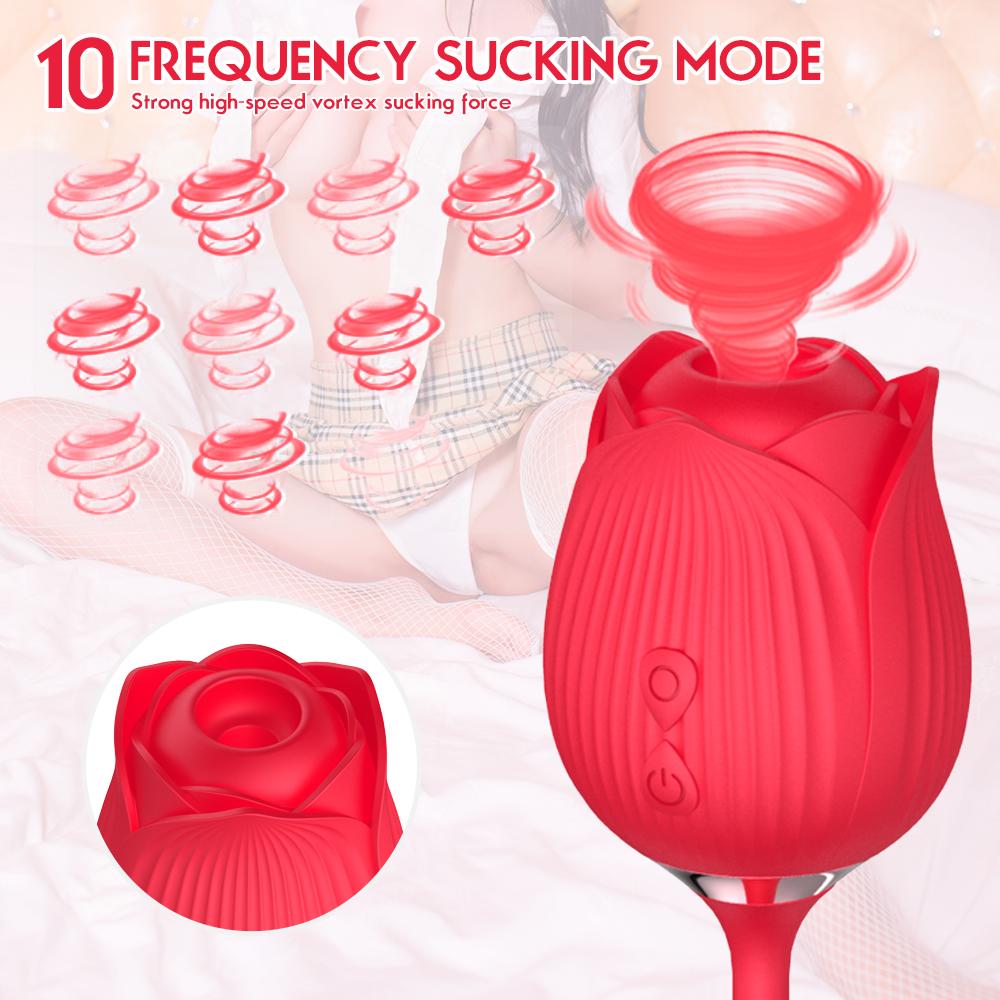 Rose Klitoris-Sauger-Vibratoren für Frauen, leistungsstarker Klitoris-Stimulator, Vakuum-Saugen, weibliche Liebe, vibrierendes Ei, Sexspielzeug für Erwachsene, 18