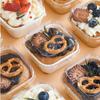 10pcs/Set Cupcake Molds with Lids, Heat-Resistant Square Baking Cups Bread Packaging Boxes for Home, Restaurants, and Bakeries