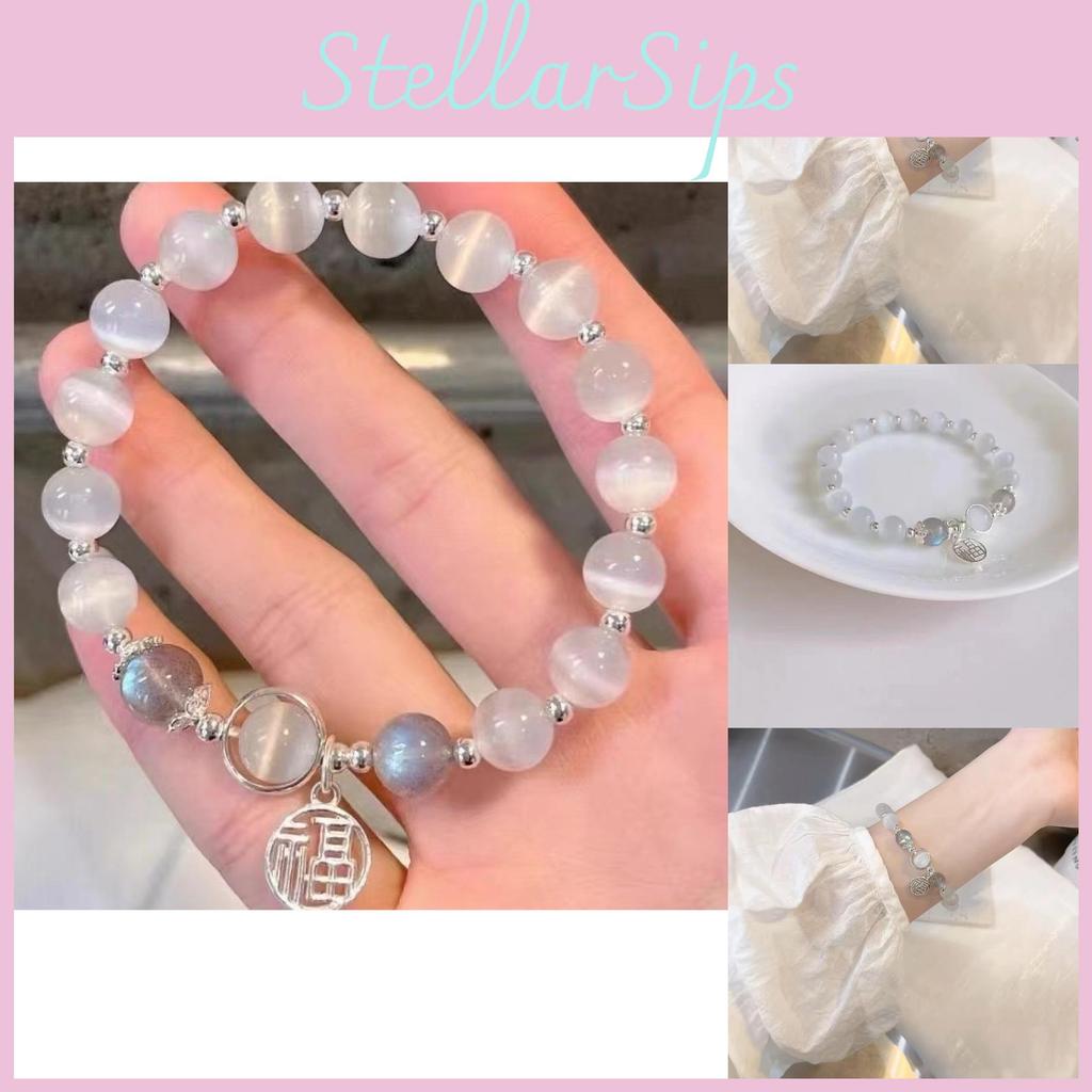 Fashionable Eye Cats Crystal Bracelet For Women 2024 Summer Trendy Jewelry
