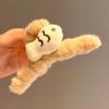 Women Hair Claw Soft Plush Fish Shape Hair Clip Large Size Back Head Hair Clip Winter Hair Accessory
