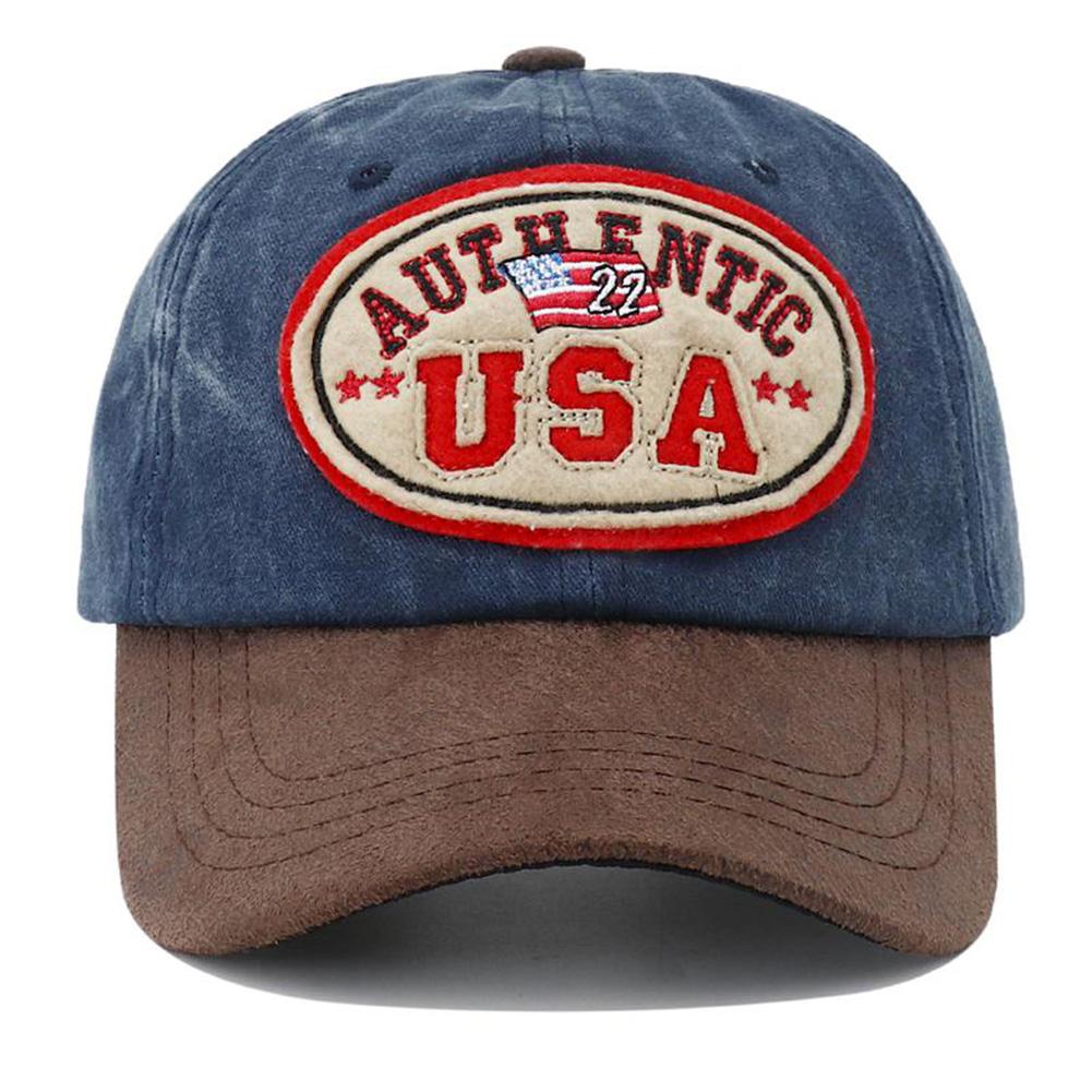 

New Usa Letter Embroidery Baseball Cap Breathable Cotton Snapback Peaked Caps Outdoor Sun Visor Hats For Women Men Sunshade Adjustable