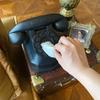 Handgemaakte Retro Telefoon Tissuebox Zwart Scandinavisch Ornament Hotel Woonkamer Aantrekkelijke Tissuehouder Tafel Bureau Decoratie Accessoires Tissuehouder