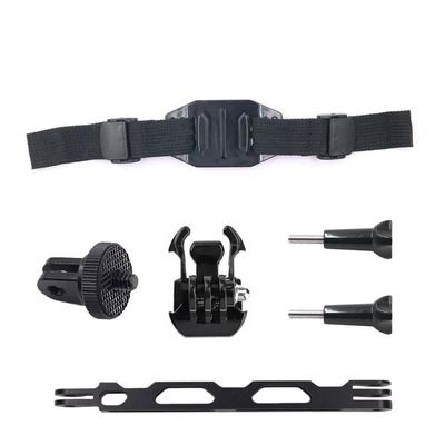 For Gopro 13 12 11 for Insta360 X4 X3 Bike Camera Helmet Mount Strap Attachment with Bracket Adapter Base for DJI Action 5 4 3