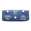 MCM Blue Denim Visetos Mini Tote Crossbody Bag with Adjustable Strap for Daily Use