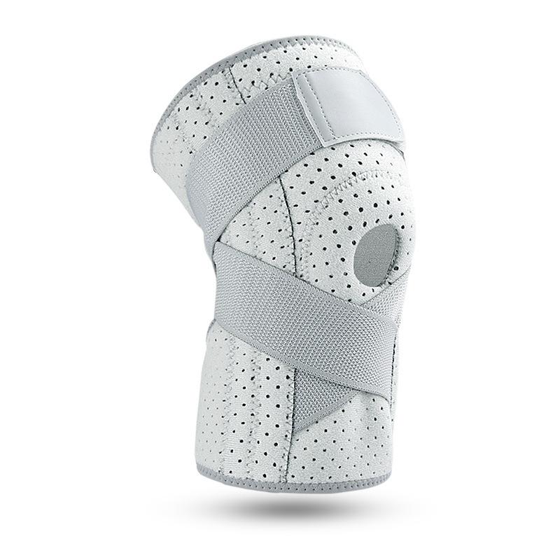 

Спортивные наколенники для мужчин и женщин для велоспорта, бега, альпинизма, компрессионные наколенники на коленную чашечку, пружинная поддержка, спортивная защита для приседаний one size fits all серый