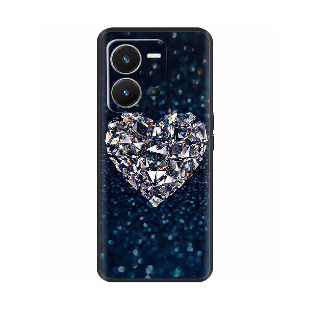 Cute Silicon Phone Case For Vivo X80 Lite 5G Case 2022 Black Silicone Soft TPU Back Cover for vivo X80 Lite X80Lite Bumper Capas