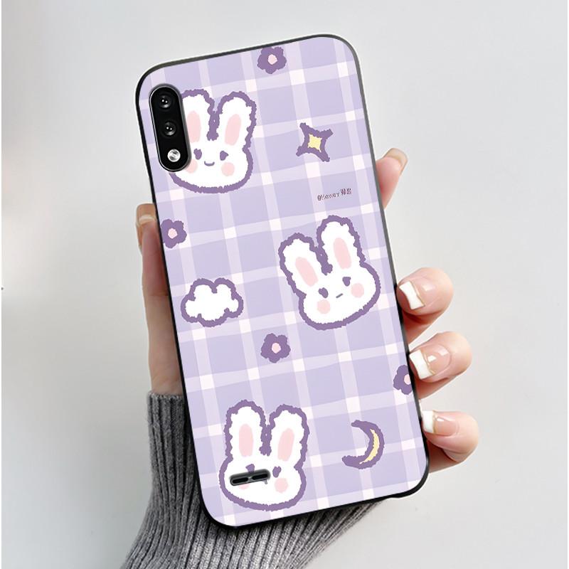 Für LG K22 2020 Handyhülle Rückseite Luxus Niedlich Liebesherz Hase Lustig Weiches Silikon TPU Hülle Fundas Für LGK22 K 22 Gehäuse