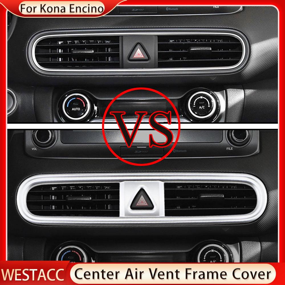 Car Center A/C Aer Condiționat Capac Aerisire Cadru pentru Hyundai Kona Encino Kauai 2017 - Interior SUV