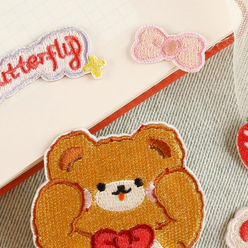 8 Pcs Cartoon Animal Iron On Patches Applique Patches Sheep Repair Patches Embroidery Patches for Clothes Bag Decoration