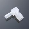 90° L-Shaped Transparent Plastic Water Pipe Connector, Reducing Pagoda Elbow