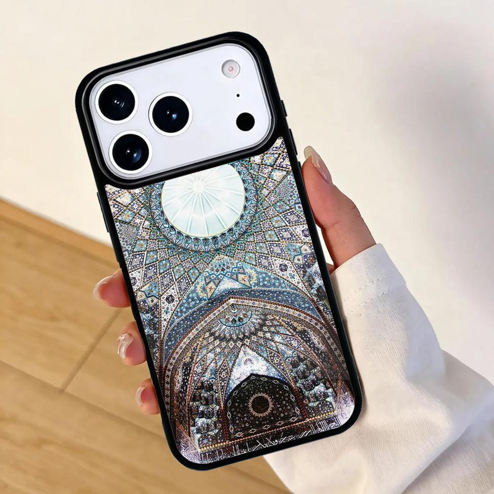 Arabic Muslim Mosque Building Mobile Phone Case for IPhone 17 AIR 16pro Max 15 14 13 12 11 Bumper Cover