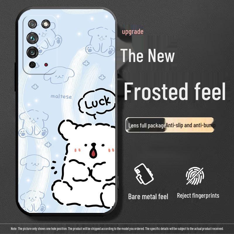 Honor X10 Anti-Fall Silicone Phone Case: Creative Cartoon Design, Soft and Durable.
