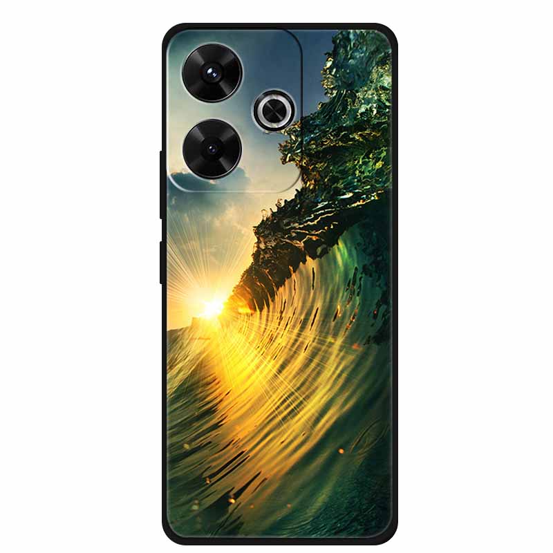 Fashion Cover For Xiaomi Poco M6 Pro Girly Case For Funda Poco M6 Coque Soft Silicone Phone Case Xiaomi Poco M6 Pro Protector