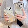 Applicable To Iphone17Promax Mobile Phone Case Apple 16 Bear 15 Mirror 11 Makeup Mirror Light Luxury Niche