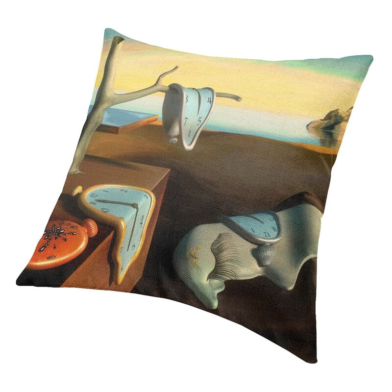 Posiadanie Pamięci Poszewka na Poduszkę 45x45cm Obraz Salvadora Dalego Sztuka Aksamit Urocze Poszewki na Poduszki na Sofę Wystrój Domu