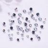 PH PandaHall 400 Pieces 5 Sizes Faceted Cabochons, 1.5~3mm Pointed Back Round Faceted Rhinestone Stones, Loose AB Color Cubic Zirconia for Earrings