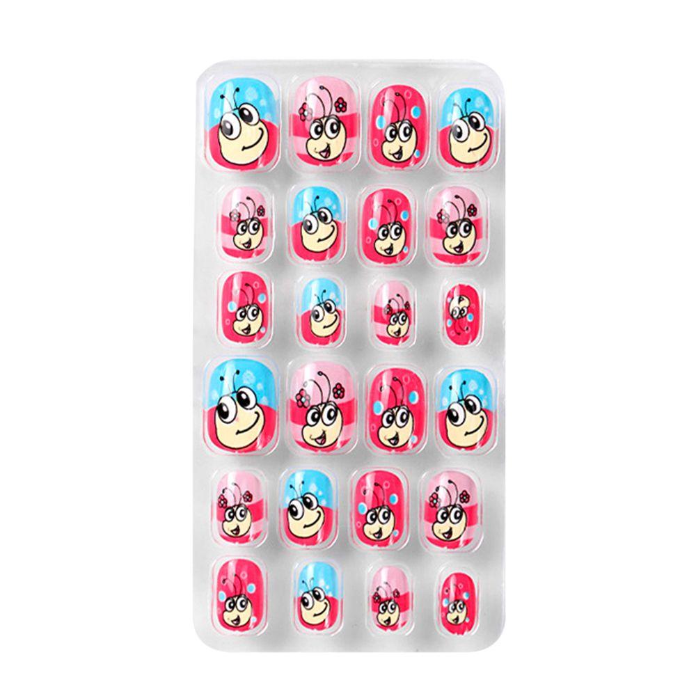 Barn Jul Negle Manikyr Tips Halloween Barn Falske Nails Press On Full Cover Selvklebende