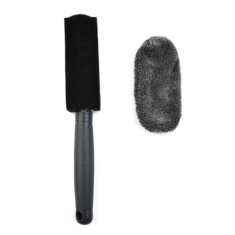 1pcs Wheel Cleaning Brush Black Bristle Clean Cleaner