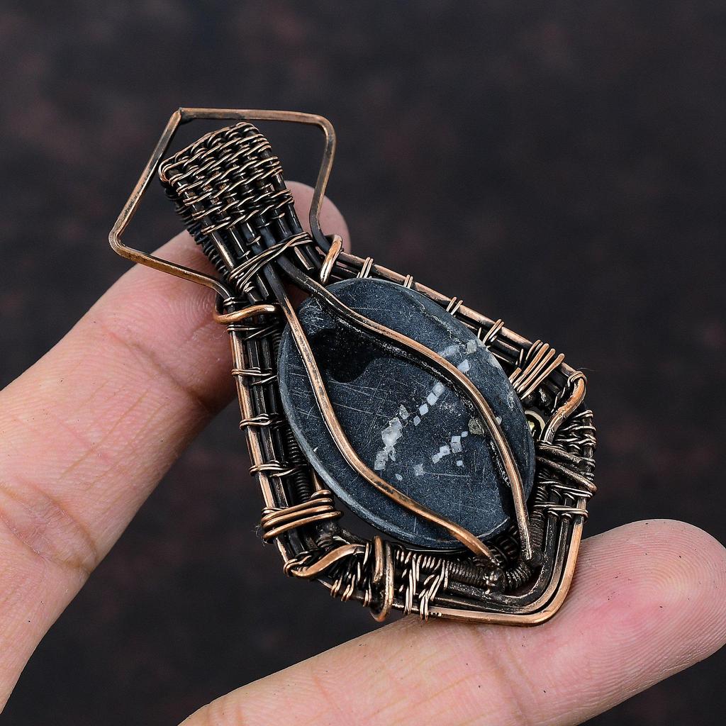 Chrysanthemum Gemstone Pendant Copper Wire Wrapped Pendant Handmade Pendant Copper Wire Wrap Jewelry Engagement Gift Chrysanthemum Jewelry