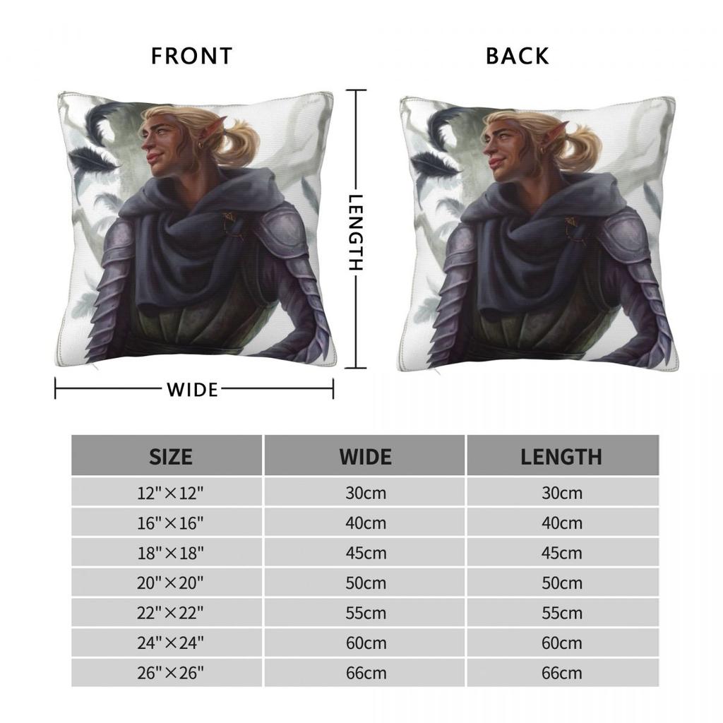 Dragon Age Zevran Arainai Square Pillowcase Polyester Linen Velvet Creative Zip Decor Car Cushion Cover