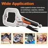 Adjustable Heavy-duty Locking Pliers With Handle, Suitable For Welding, Metal Bending, Woodworking Spring Clips, Heavy-duty Locking Fixtures