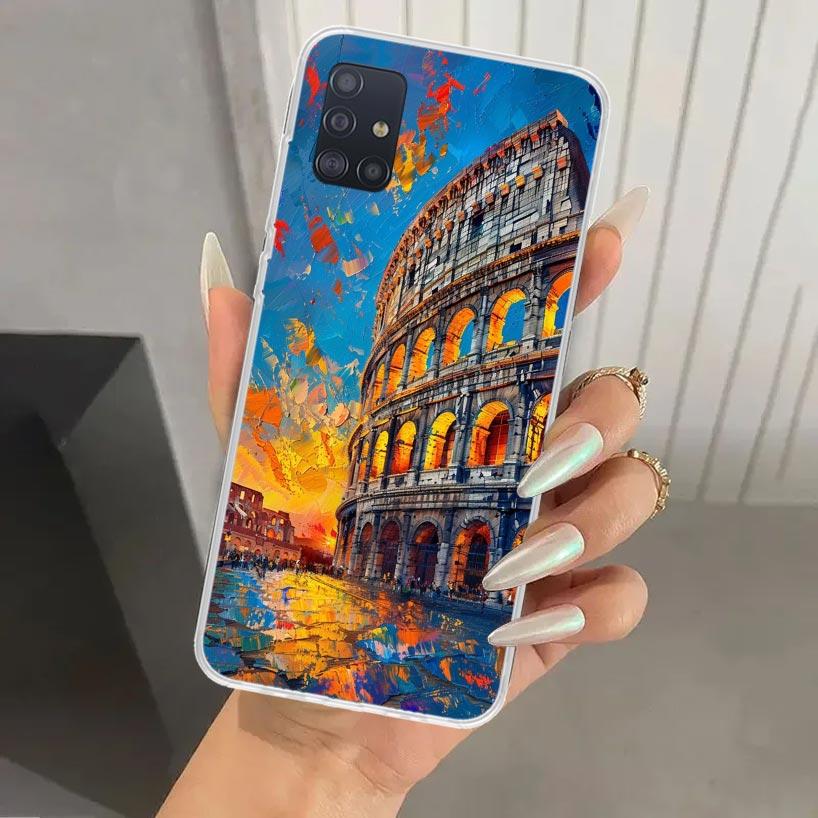 

Roman Colosseum Phone Case for Samsung Galaxy A52 A32 A22 A12 A02S A50S A30S A10S Note 20 Ultra 10 Plus S10 A31 A20 A71 A72 Gala Samsung A20(A30)