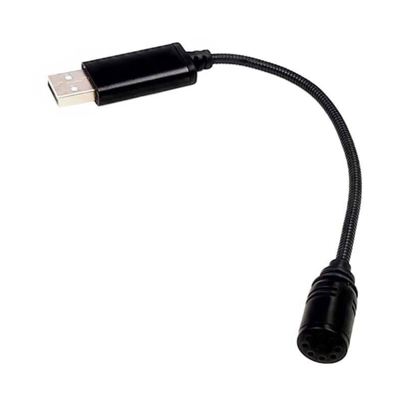 Mini USB Microphone for Laptop and Desktop Computer with Gooseneck for PC N0HC