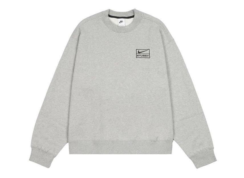Stussy x Nike Fleece Crew Grey