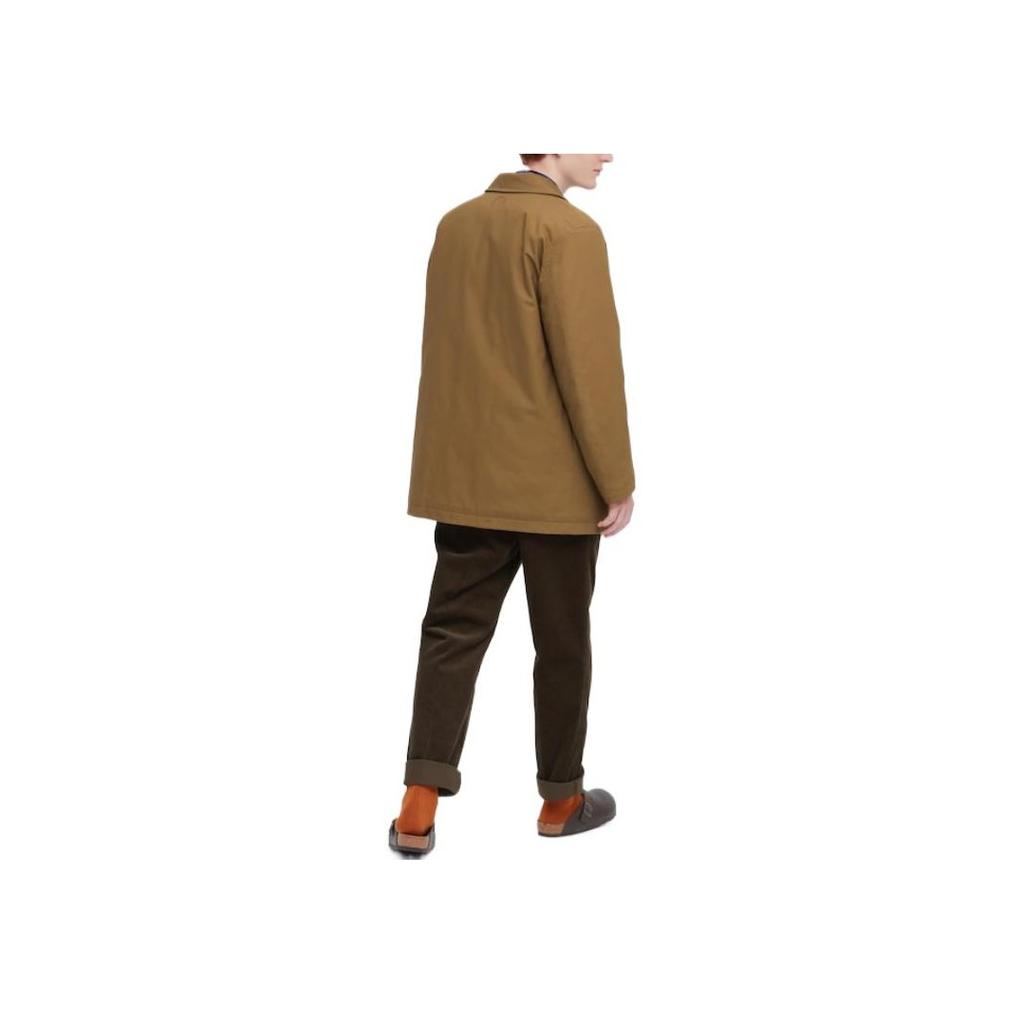 Uniqlo Solid Color Long Sleeve Jacket Men Jackets Brown 452174-35