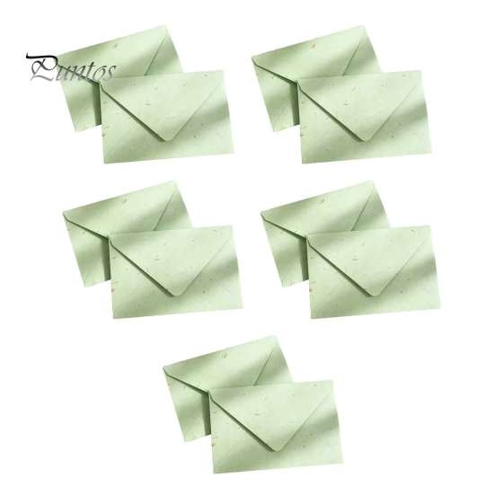 Premium Stationery for Literary Letters 10PCS Petal Art Envelopes, Real Floral Texture Design, Thick Paper Western Style Fresh Envelopes Thank