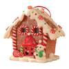 Resin Christmas Pendant LED Light Cottage House Gift Rustic Village for Indoor
