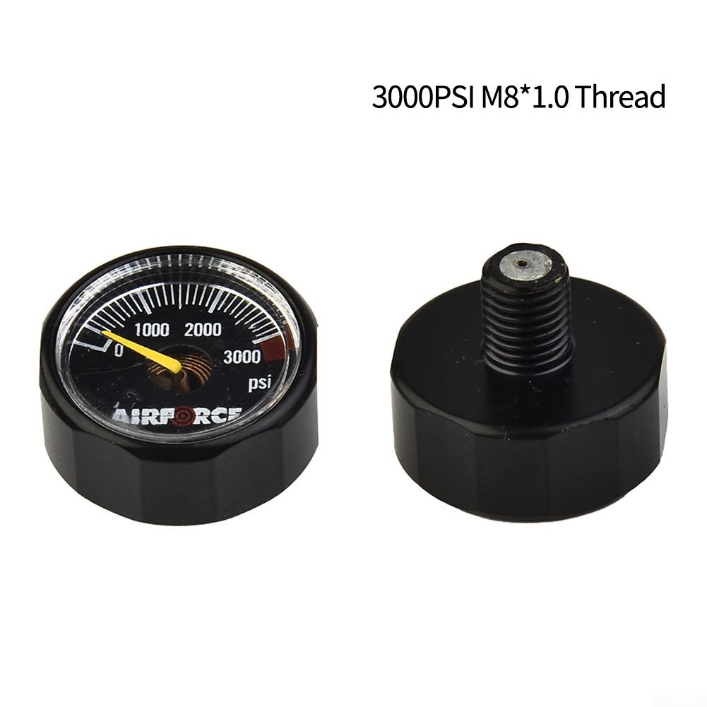 Metalworking Pressure Gauge Manometer 3000 Psi Black M8*1.0 Thread