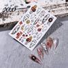 Nail Art Stickers Halloween Stickers, Ghost Flower Skull Spider Web Self-Adhesive DIY Decorations Manicure Decals, Supplies for Women Girls
