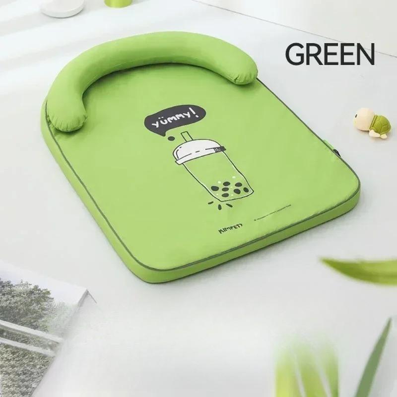 Kühlendes Katzenbett für den Sommer, Kissen, Eiskissen, quadratische Hundeschlafmatte für Welpen, Hunde, Katzen, Haustierzwinger, Top-Qualität, kühl und kalt