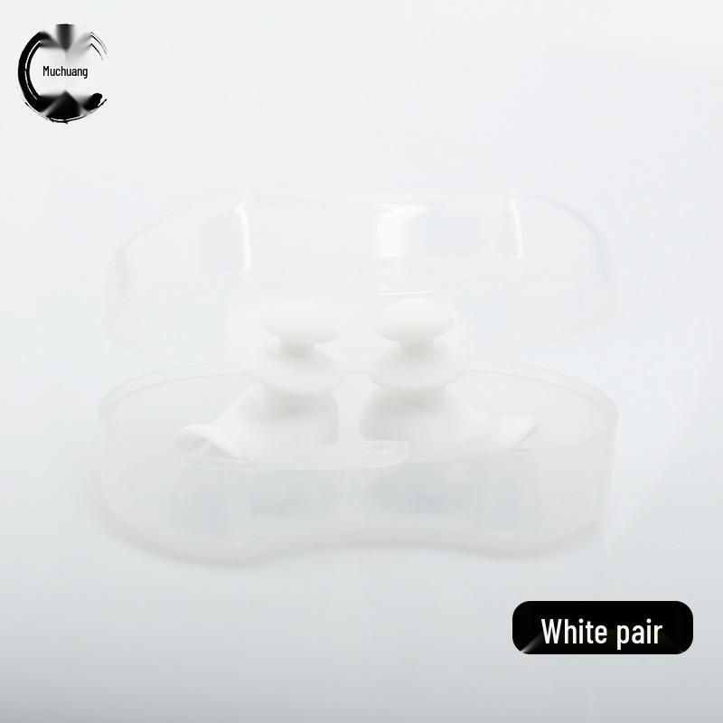 Silicone Waterproof Swimming Earplugs & Nose Clip Set - New Upgrade