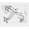 Monitor Desk Mount Stand Space Saving Single Arm for 1332′′ Screens