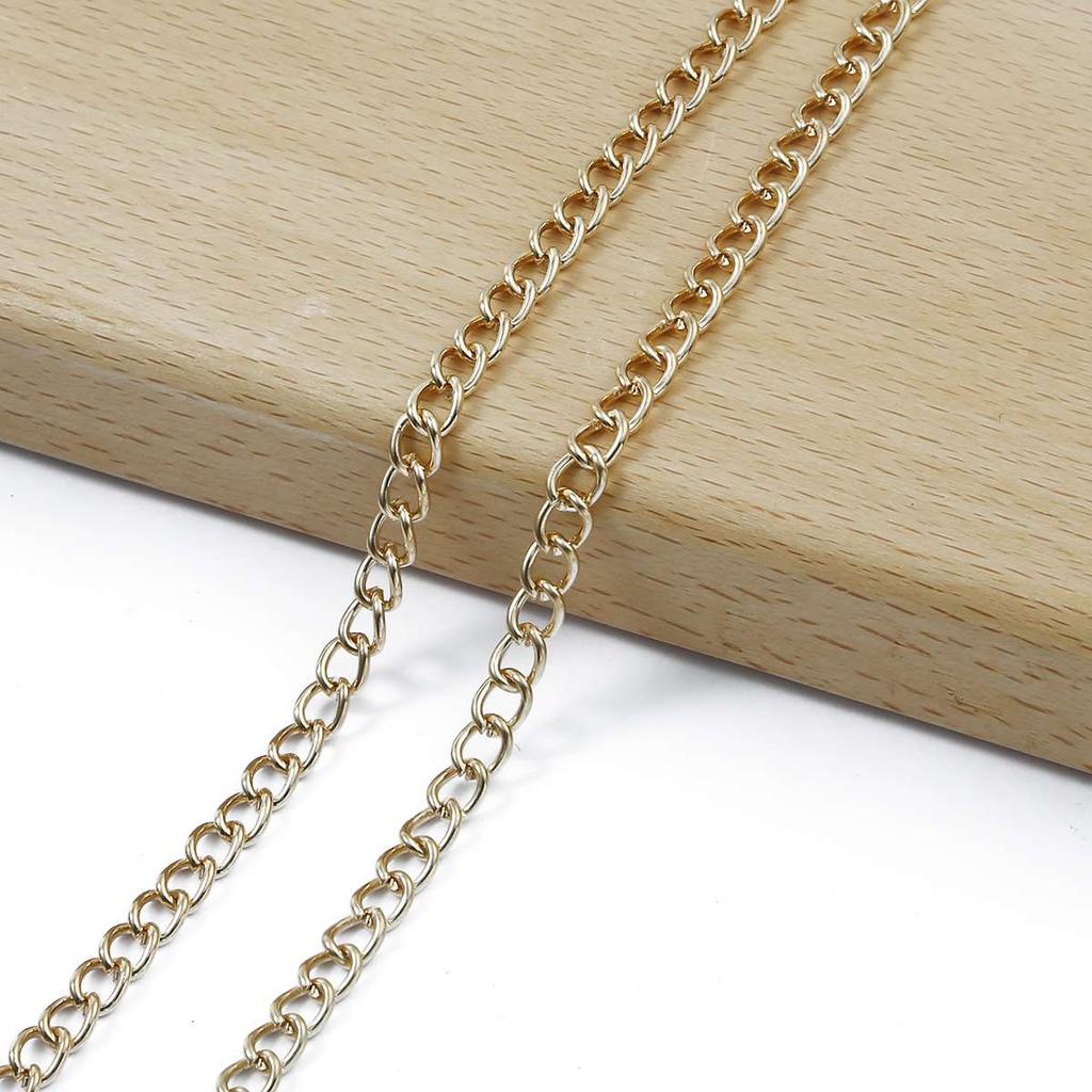 KC Gold Long Necklace Chains Iron Bulk For DIY Jewelry Findings Making Materials Accessories