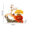 Decorative Deer Figurine Tabletop Ornament Key Storage Rack Crafts Elk Resin Statue for