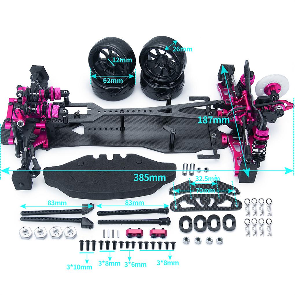 1/10 Sakura D5 Frame Carbon frame 160mm Short-distance/187mm distance  Sakura D5 Car Frame RC Replacement Upgrade Part
