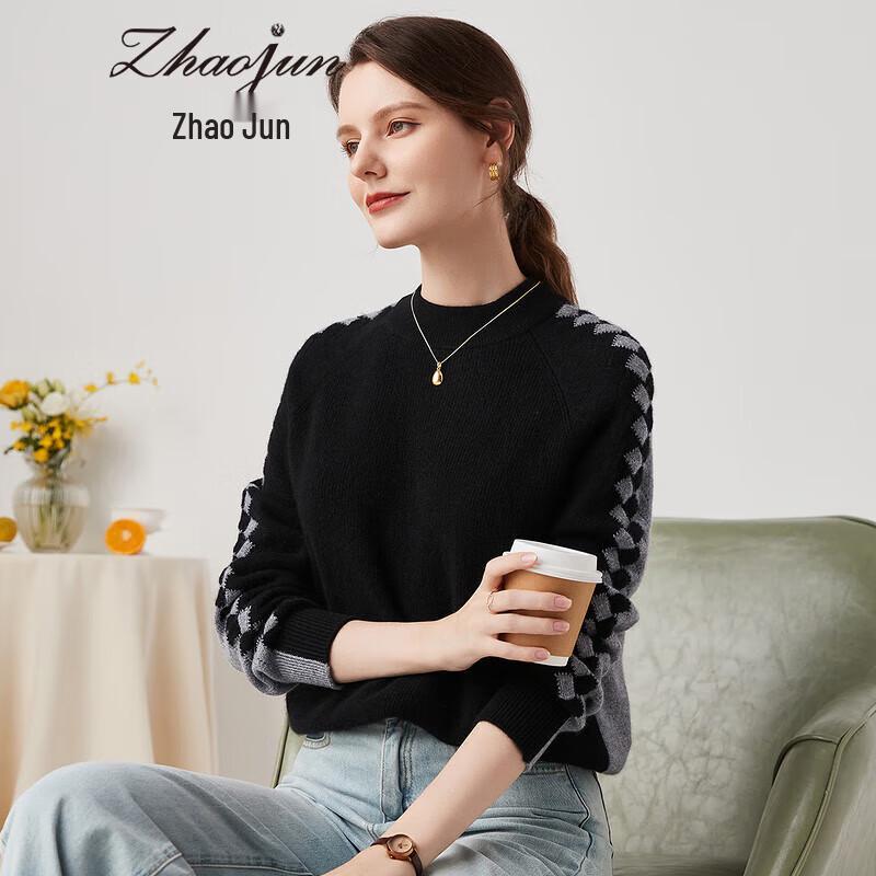 

Zhaojun Women s Retro Knit Thick Pure Cashmere Turtleneck Sweater M