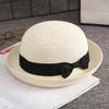 Girls' Summer Straw Hat: Breathable Flat Top, Sun-Protection for Outdoor Travel & Beach