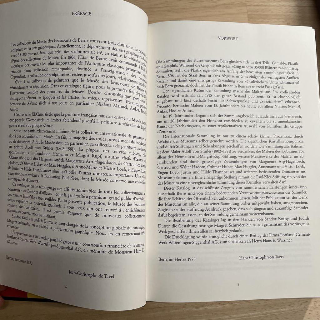 [USED] KUNSTMUSEUM BERN / DIE GEMÄLDE 1983