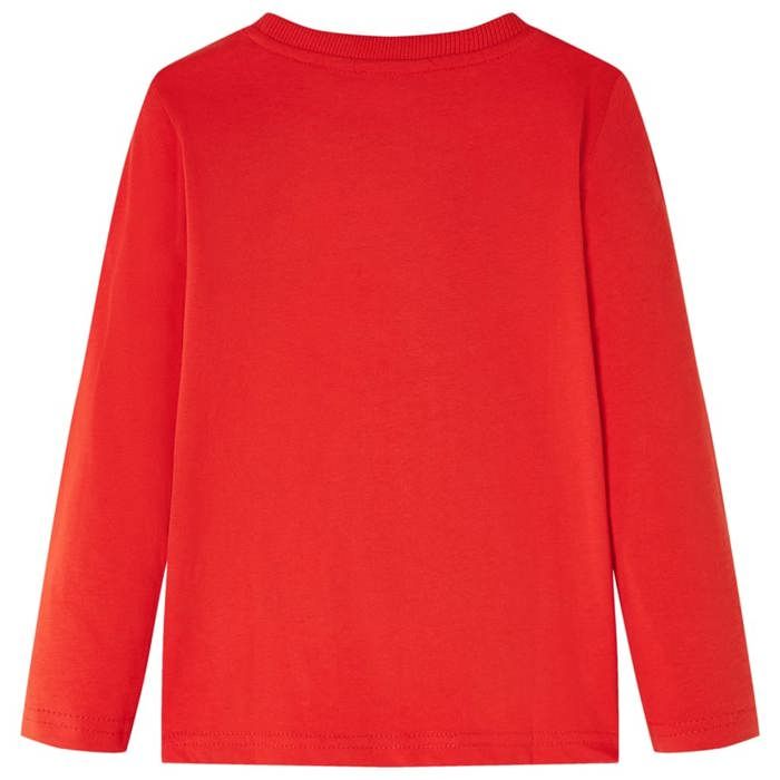 T-shirt pour enfants à manches longues rouge 92/104/116/128/140