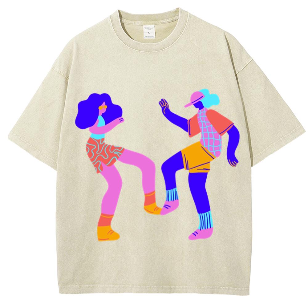 Tricouri Bărbătești Vintage Spălate Street Retro Punk Tricou femei Harajuku Casual Bumbac Mânecă Scurtă Tricouri Top Spălare Acidă