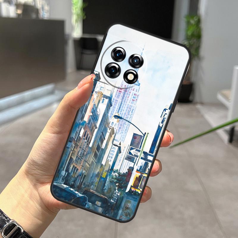 New York City Fodral för OnePlus Nord CE 5 2 3 4 Lite N20 N30 OnePlus 15 R 10T 12R 13R 13 12 11 10 Pro Skydd